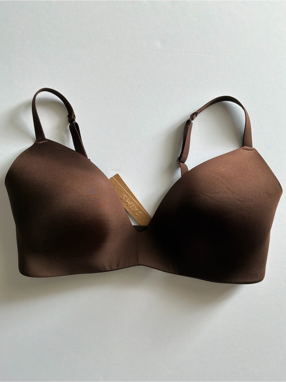 SKIMS Wireless Form Maternity/Nursing Bra - Chocolate Brown